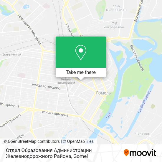Отдел Образования Администрации Железнодорожного Района map