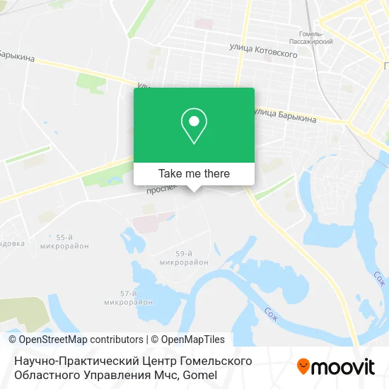 Научно-Практический Центр Гомельского Областного Управления Мчс map