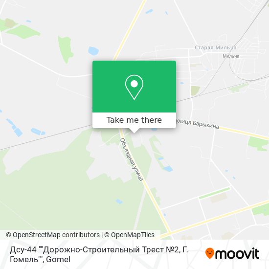 Дсу-44 ""Дорожно-Строительный Трест №2, Г. Гомель"" map