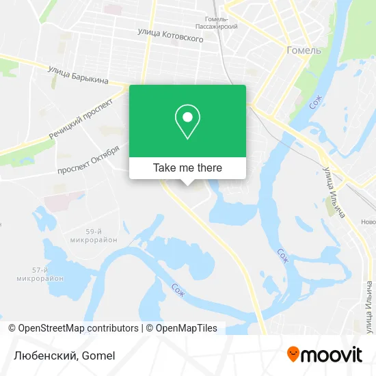 Любенский map