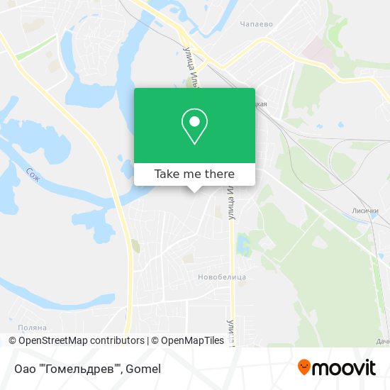 Оао ""Гомельдрев"" map