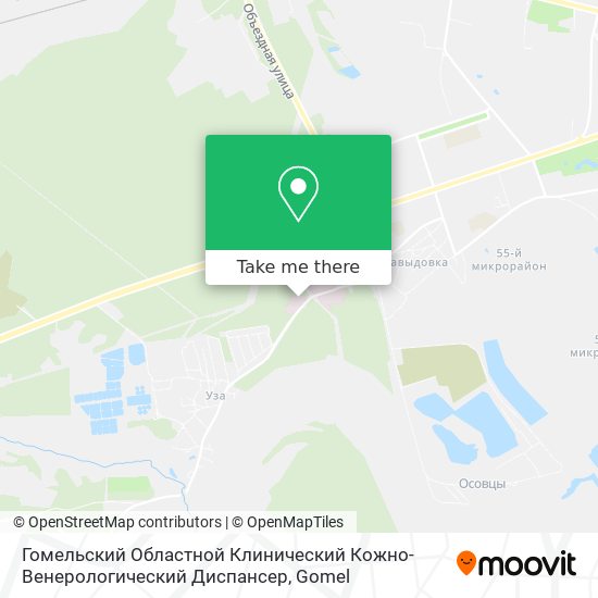 Гомельский Областной Клинический Кожно-Венерологический Диспансер map