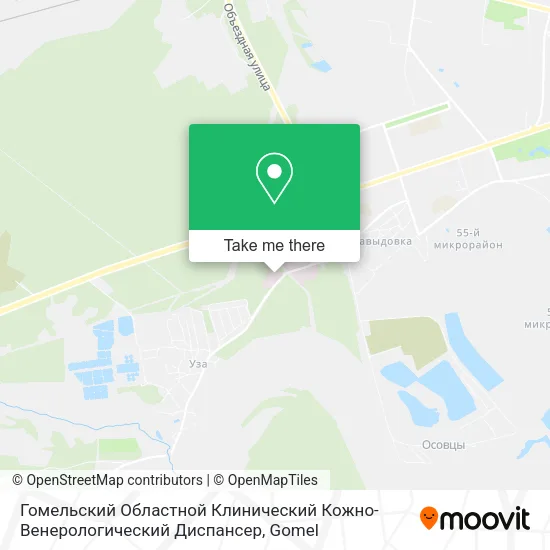 Гомельский Областной Клинический Кожно-Венерологический Диспансер map