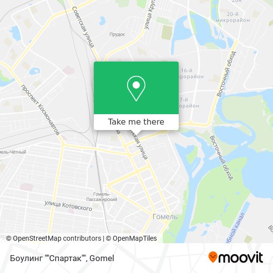 Боулинг ""Спартак"" map