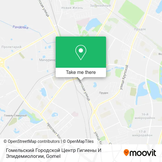 Гомельский Городской Центр Гигиены И Эпидемиологии map