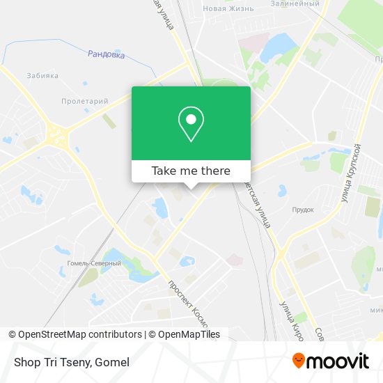 Shop Tri Tseny map