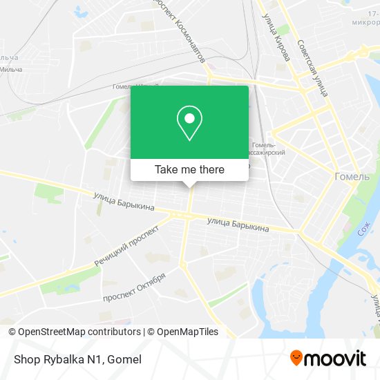 Shop Rybalka N1 map