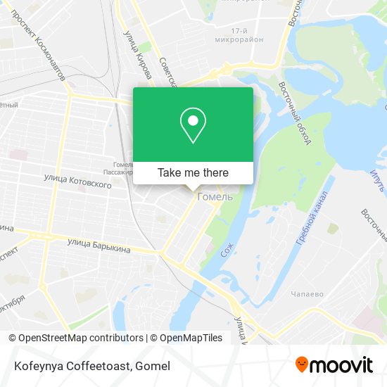 Kofeynya Coffeetoast map