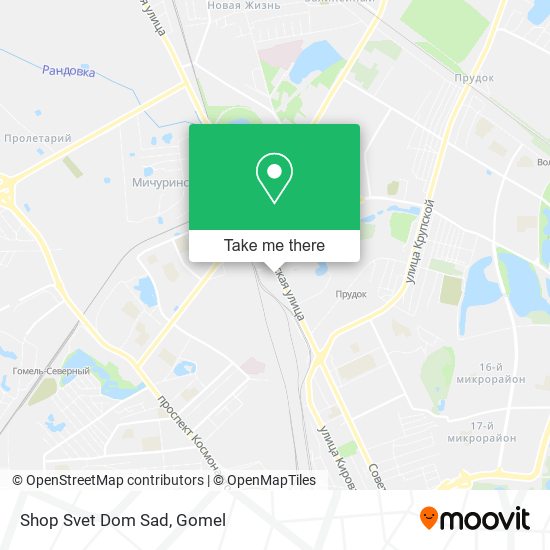 Shop Svet Dom Sad map