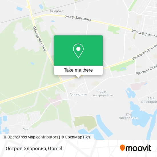 Остров Здоровья map
