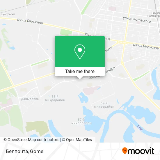 Белпочта map