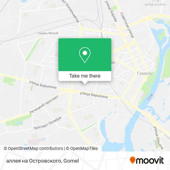 аллея на Островского map