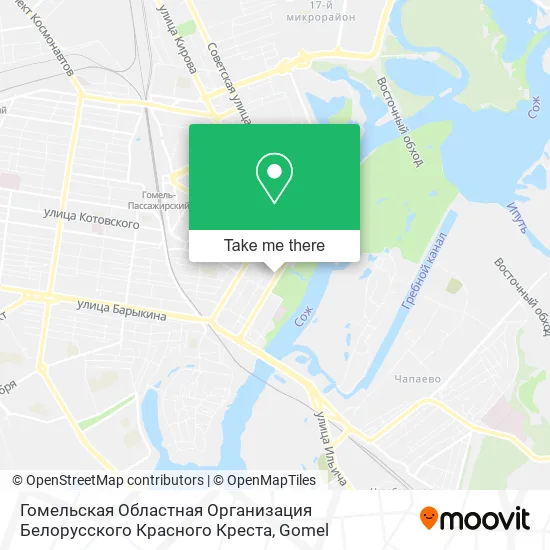 Гомельская Областная Организация Белорусского Красного Креста map
