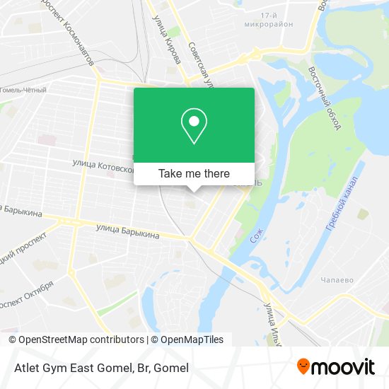 Atlet Gym East Gomel, Br map