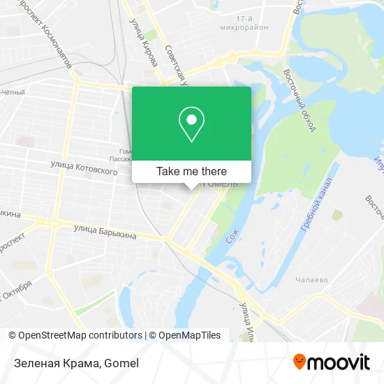 Зеленая Крама map