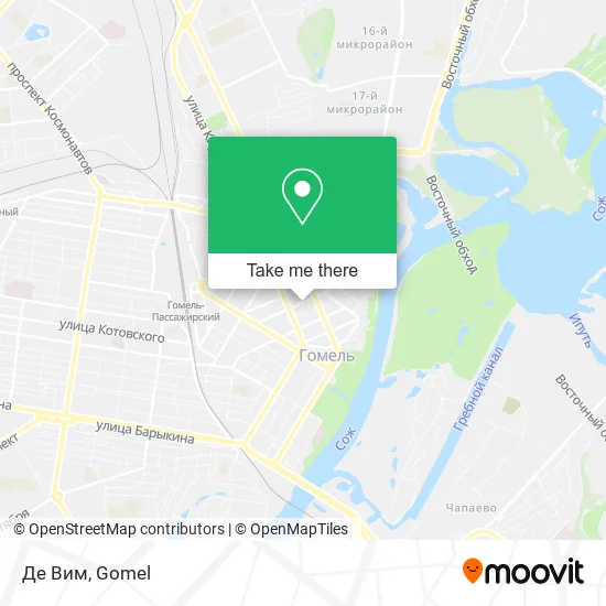 Де Вим map
