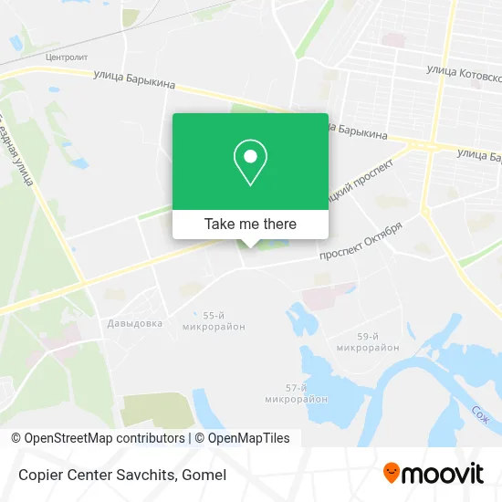 Copier Center Savchits map