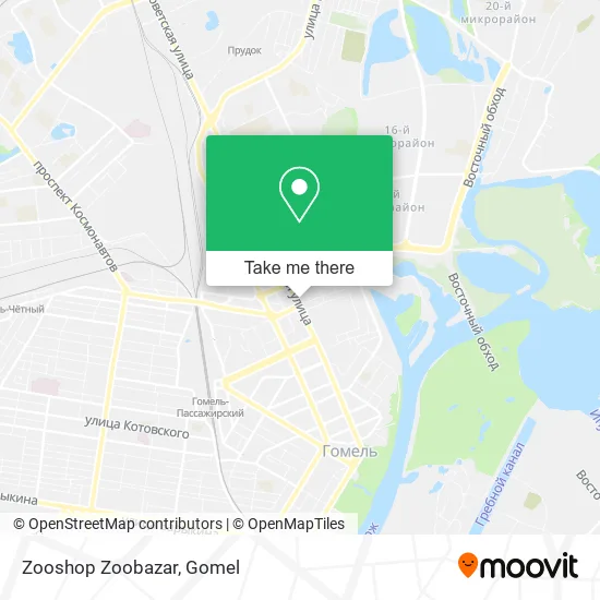 Zooshop Zoobazar map