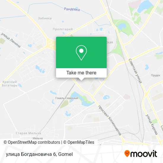 улица Богдановича 6 map