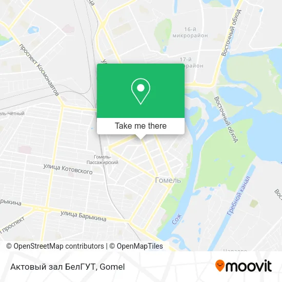 Актовый зал БелГУТ map