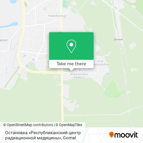 Остановка «Республиканский центр радиационной медицины» map