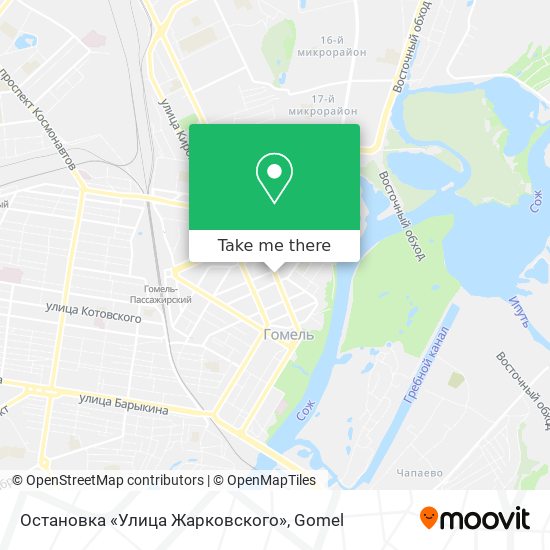 Остановка «Улица Жарковского» map