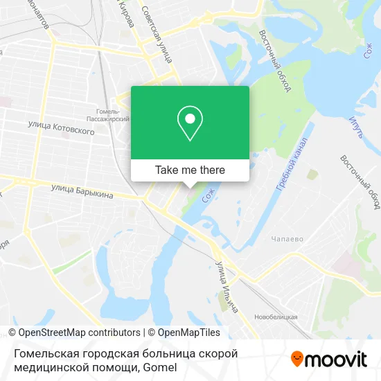 Гомельская городская больница скорой медицинской помощи map
