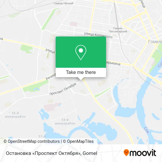 Остановка «Проспект Октября» map
