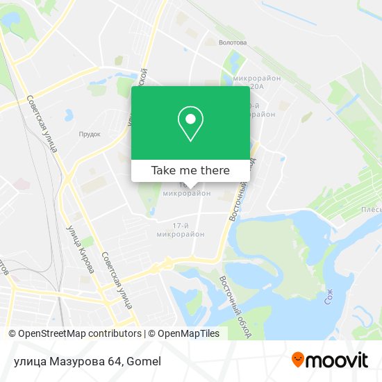 улица Мазурова 64 map