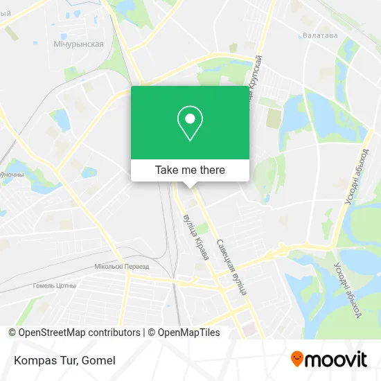 Kompas Tur map