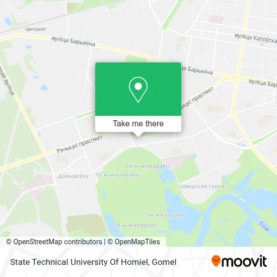 State Technical University Of Homiel map