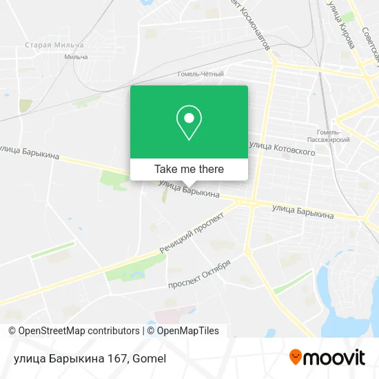 улица Барыкина 167 map