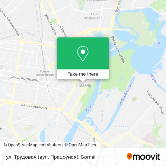 ул. Трудовая (вул. Працоўная) map