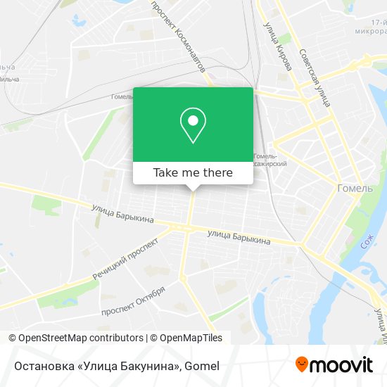 Остановка «Улица Бакунина» map