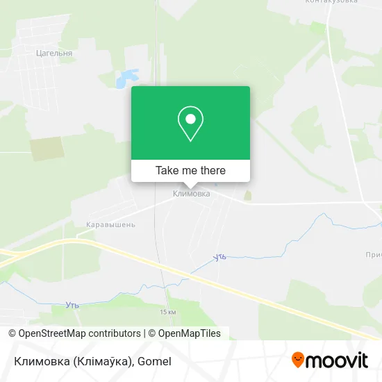 Климовка (Клімаўка) map