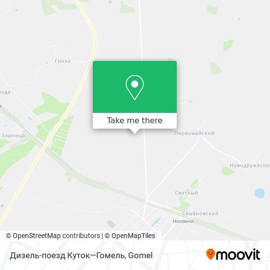 Дизель-поезд Куток—Гомель map