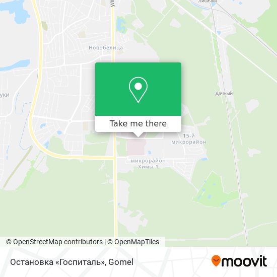 Остановка «Госпиталь» map