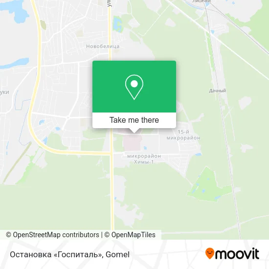 Остановка «Госпиталь» map