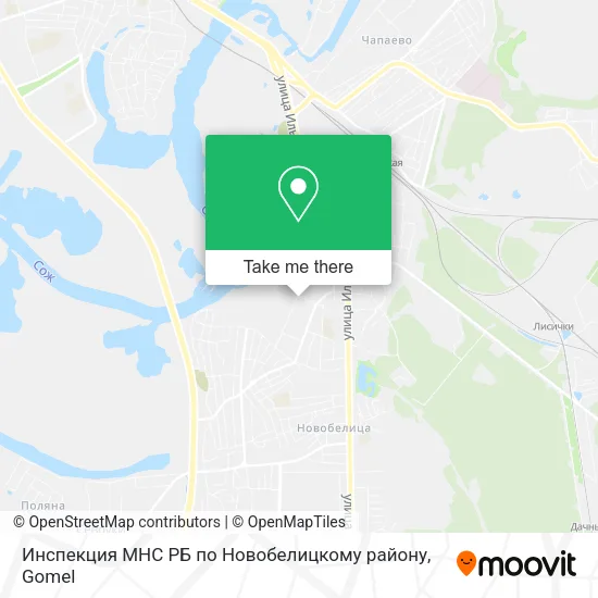 Инспекция МНС РБ по Новобелицкому району map