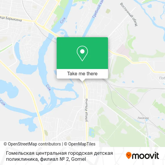 Гомельская центральная городская детская поликлиника, филиал № 2 map