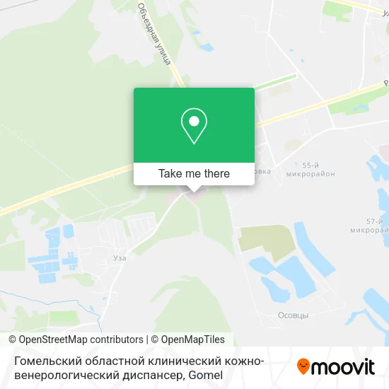 Гомельский областной клинический кожно-венерологический диспансер map
