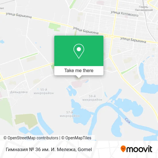 Гимназия № 36 им. И. Мележа map