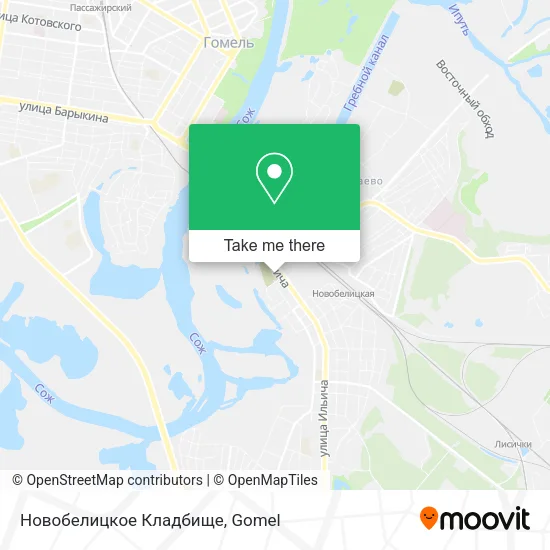 Новобелицкое Кладбище map
