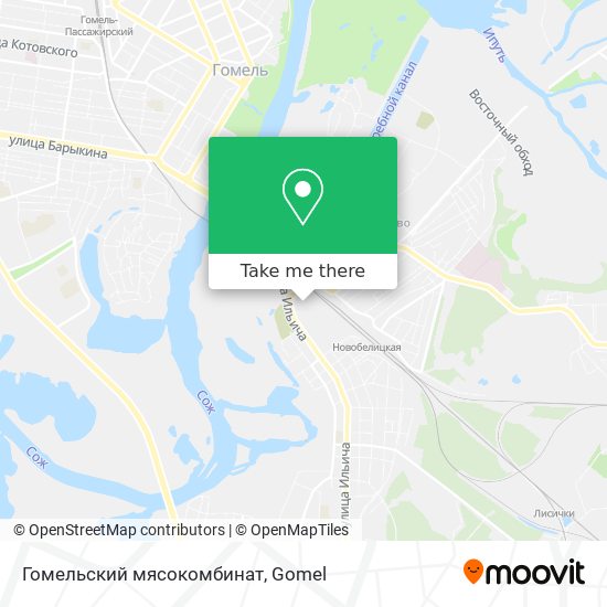 Гомельский мясокомбинат map