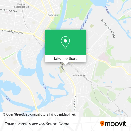 Гомельский мясокомбинат map