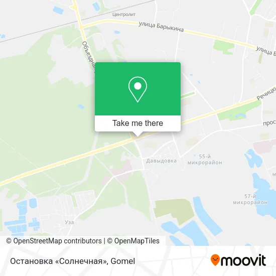 Остановка «Солнечная» map