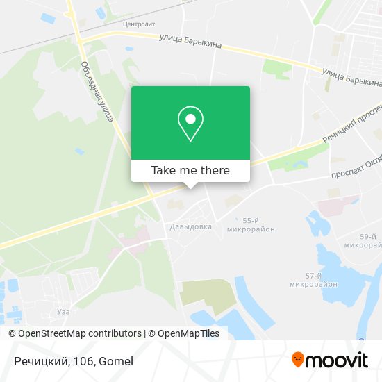 Речицкий, 106 map