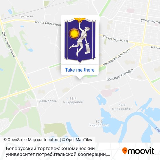 Белорусский торгово-экономический университет потребительской кооперации map