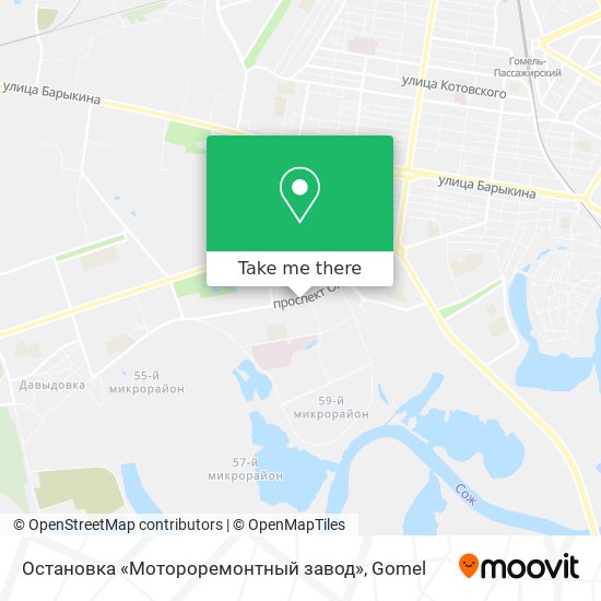 Остановка «Мотороремонтный завод» map