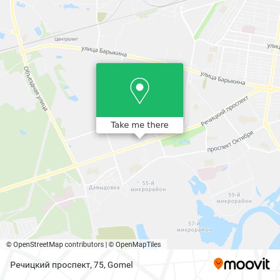 Речицкий проспект, 75 map